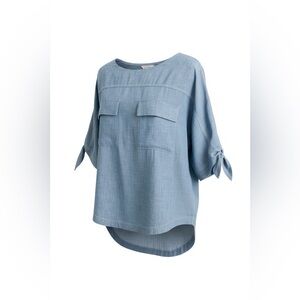 Casual Blue Women's Top